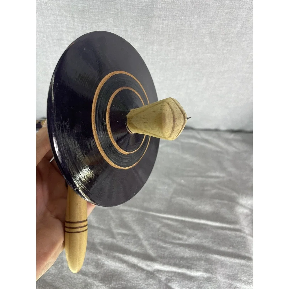 Black and Brown‎ Spinning Top